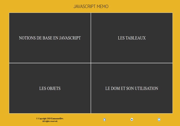 mémo perso Js d'EmmanuelDev